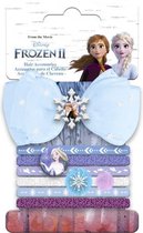 haaraccessoires set Frozen II roze/paars 7 stuks
