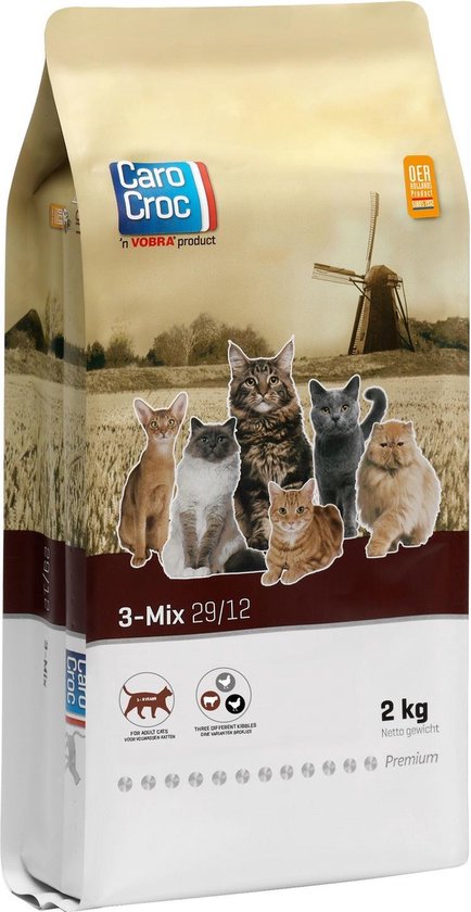Carocroc Kat 3-Mix - Kattenvoer - 2 kg | bol.com