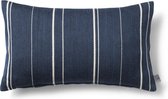 R17 Råbjerg Kussen - gestreept blauw - 50x30 cm
