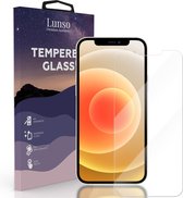 Lunso - Gehard Beschermglas - Full Cover Tempered Glass - Geschikt voor iPhone 12 / Geschikt voor iPhone 12 Pro