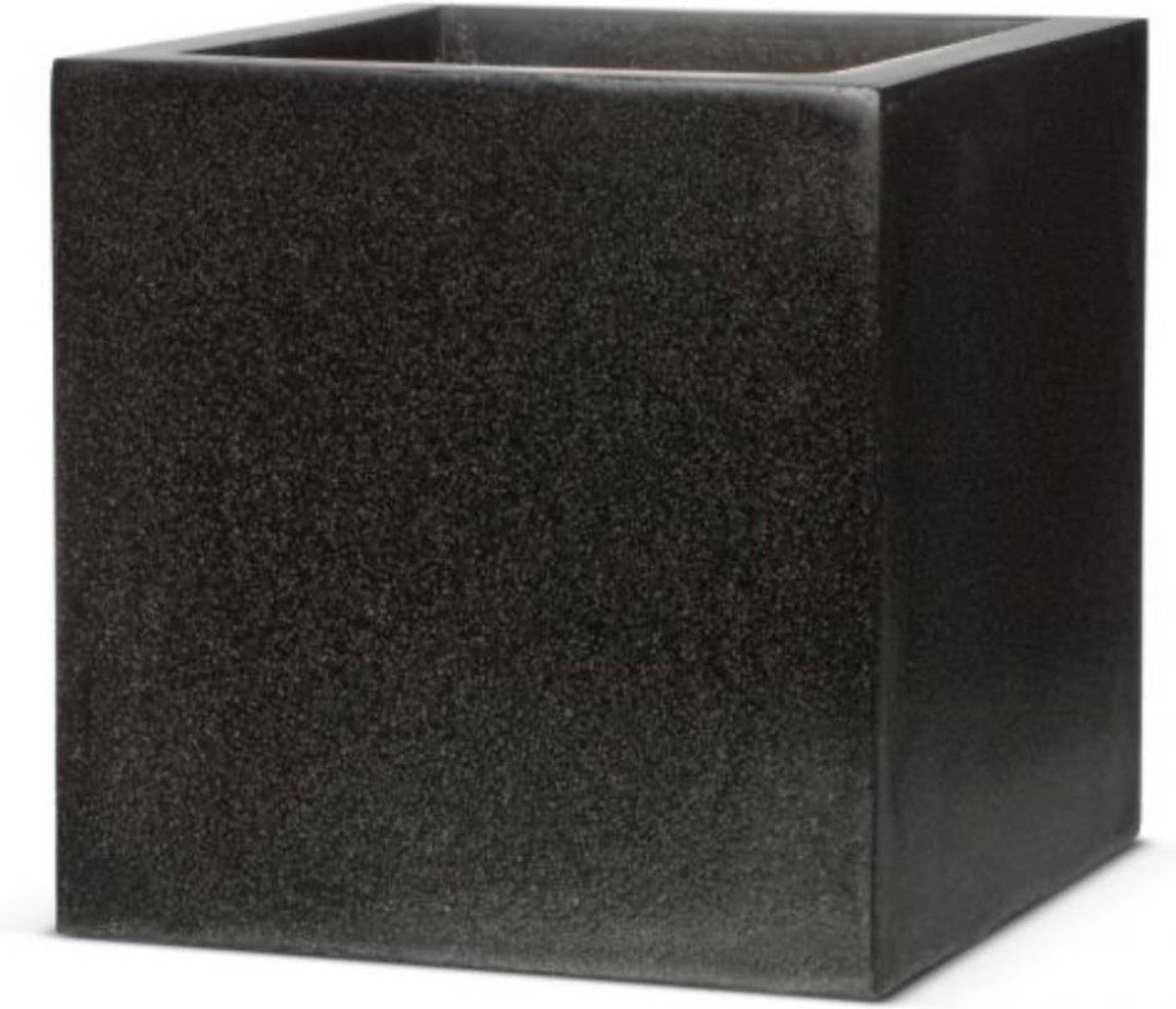 Capi Europe Pot de fleurs carré Terrazzo - 80x80 - Noir