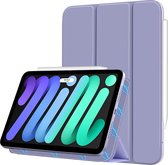 Shop4 - iPad mini (2021) Hoes - Magnetische Smart Cover Paars