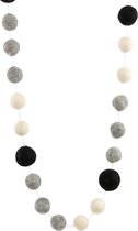 Hangmobiel - Ballen grijs - Vilt - Grijs - 140 cm - Nepal - Yokomeshi - Fairtrade