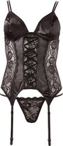 Kanten bustier met jarretels - Sexy Lingerie & Kleding - Lingerie Dames