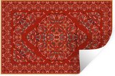 Stickers muraux - Tapis Persan - Tapis - Motifs - Rouge - 120x80 cm - Film Adhésif