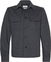 Profuomo Overshirt Knitted Antraciet - maat M