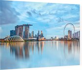 Marina Bay Sands Hotel in de skyline van Singapore - Foto op Plexiglas - 90 x 60 cm