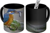 Magische Mok - Foto op Warmte Mokken - Koffiemok - IJsvogel - Vis - Dier - Magic Mok - Beker - 350 ML - Theemok