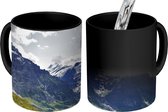 Magische Mok - Foto op Warmte Mok - Alpen - Vallei - Zwitserland - 350 ML