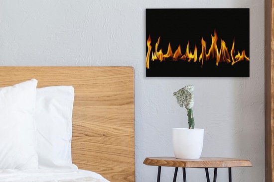 Image d'une petite flamme sur toile 30x20 cm - petit - Tirage photo sur toile (Décoration murale salon / chambre)