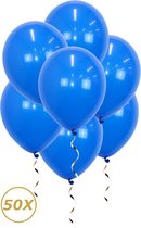 Ballons à l'hélium bleus Genre Reveal Décoration Décoration de Fête Ballon Naissance Décoration Blauw - 50 Pièces