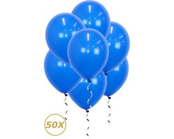 Blauwe Helium Ballonnen Gender Reveal Versiering Feest Versiering Ballon Geboorte Blauw Decoratie - 50 Stuks