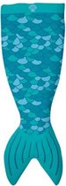 zeemeerminnen fleece-deken 142 x 55 cm blauw