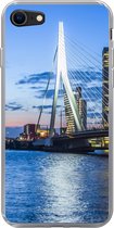 Geschikt voor iPhone 8 hoesje - Rotterdam - Water - Skyline - Siliconen Telefoonhoesje