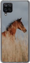 Coque Samsung Galaxy A12 - Cheval - Ciel - Herbe - Siliconen