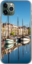 Geschikt voor iPhone 11 Pro hoesje - Rotterdam - Zomer - Boot - Siliconen Telefoonhoesje