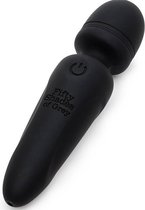 Sensation Rechargeable Mini Wand Vibrator - Black - Bullets & Mini Vibrators