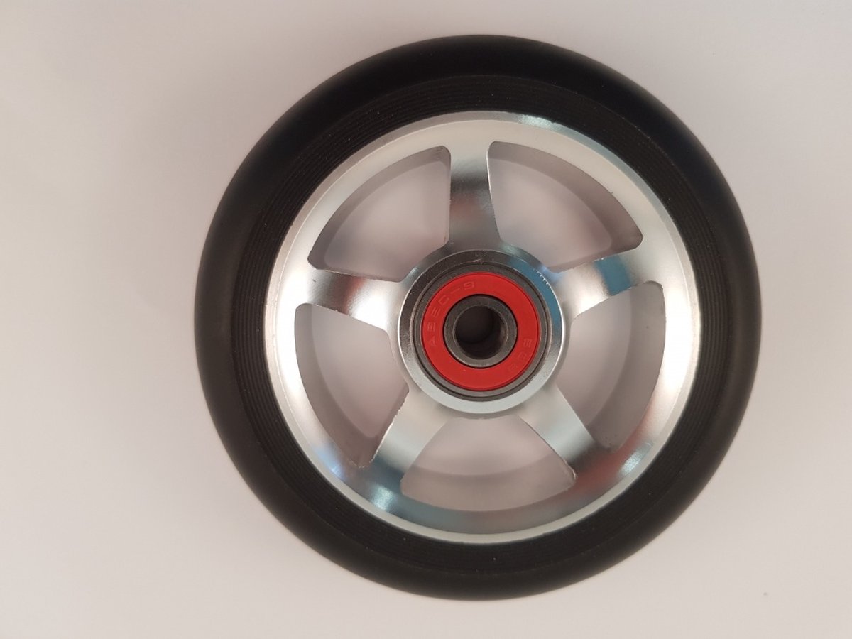 SSS Signature 100mm ALU Silver Wielen Set voor Elektrische - afbeelding 2