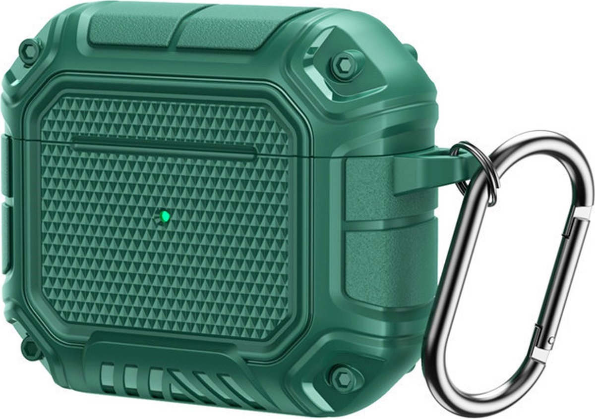 Shieldcase Case geschikt voor Airpods 3 Rugged TPU case - groen