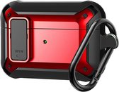 Shieldcase Case - beschermhoes geschikt voor Airpods 3 TPU / PC shockproof case - hardcover - optimale bescherming - zwart/rood