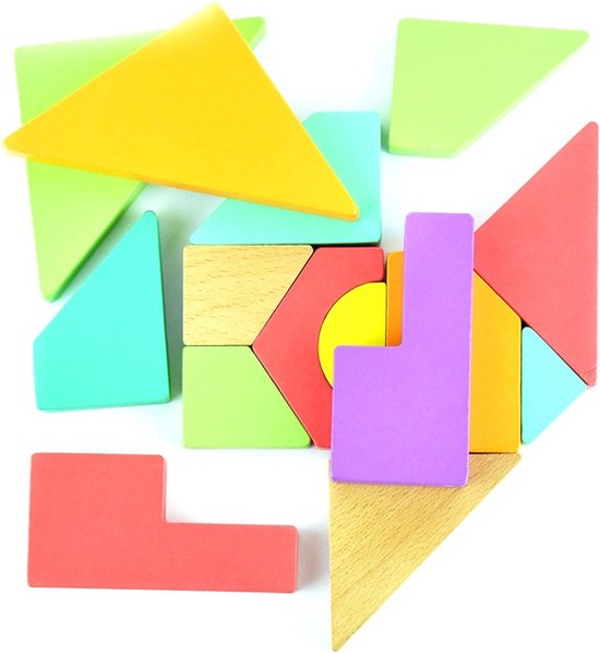 Rainbow wooden Blokken set 36 delig van Rainbow — afbeelding 3