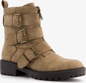 Blue Box dames biker boots - Beige - Maat 38