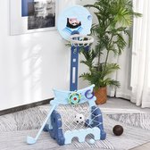 Nancy's Thracië Basketbal Stand Set 4-in-1 - Blauw - Hdpe - 22,83 cm x 22,04 cm x 60,62 cm