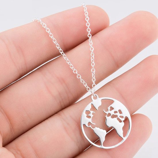 GoedeDoelen.Shop | Ketting Earth Day - Small | Save The Planet | Statement Ketting | Klimaatverandering | Earth Day | Moeder Natuur | Cadeau | Wellness-House