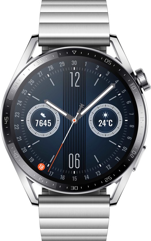 Huawei Watch GT 3 - Smartwatch - 46 mm - Stainless Steel