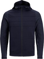 Jack & Jones Vest Jcogrady Knit Zip Hood 12192114 Navy Blazer Mannen Maat - M