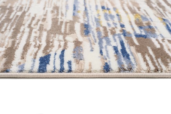 Tapiso Asthane Tapis Beige Blauw Chambre Salon Tapis Taille - 160x220