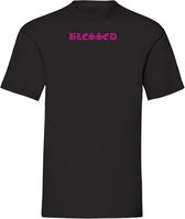 T-shirt Blessed pink - Black (S)