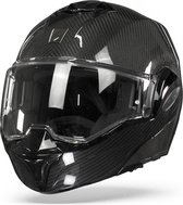 Scorpion EXO-Tech Carbon Solid Glanzend Zwart Systeemhelm S