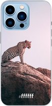 6F hoesje - geschikt voor iPhone 13 Pro Max - Transparant TPU Case - Leopard #ffffff