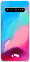 6F hoesje - geschikt voor Samsung Galaxy S10 5G -  Transparant TPU Case - Abstract Hues #ffffff