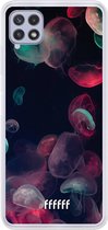 6F hoesje - geschikt voor Samsung Galaxy A22 4G -  Transparant TPU Case - Jellyfish Bloom #ffffff