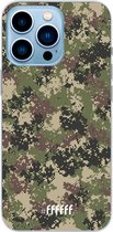 6F hoesje - geschikt voor iPhone 13 Pro - Transparant TPU Case - Digital Camouflage #ffffff