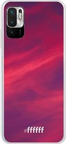 6F hoesje - geschikt voor Xiaomi Redmi Note 10 5G -  Transparant TPU Case - Red Skyline #ffffff