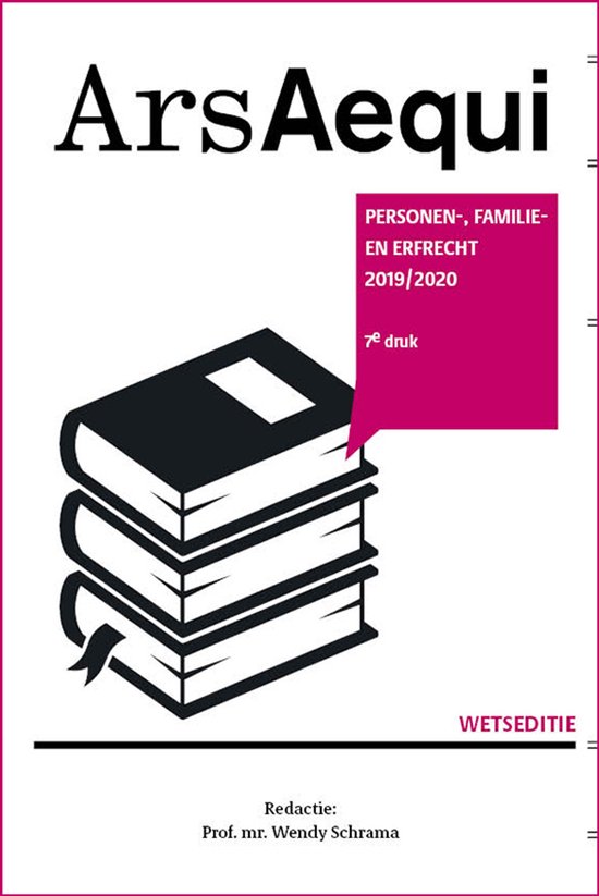 Ars Aequi Wetseditie  -   Personen-, familie- & erfrecht 2019/2020