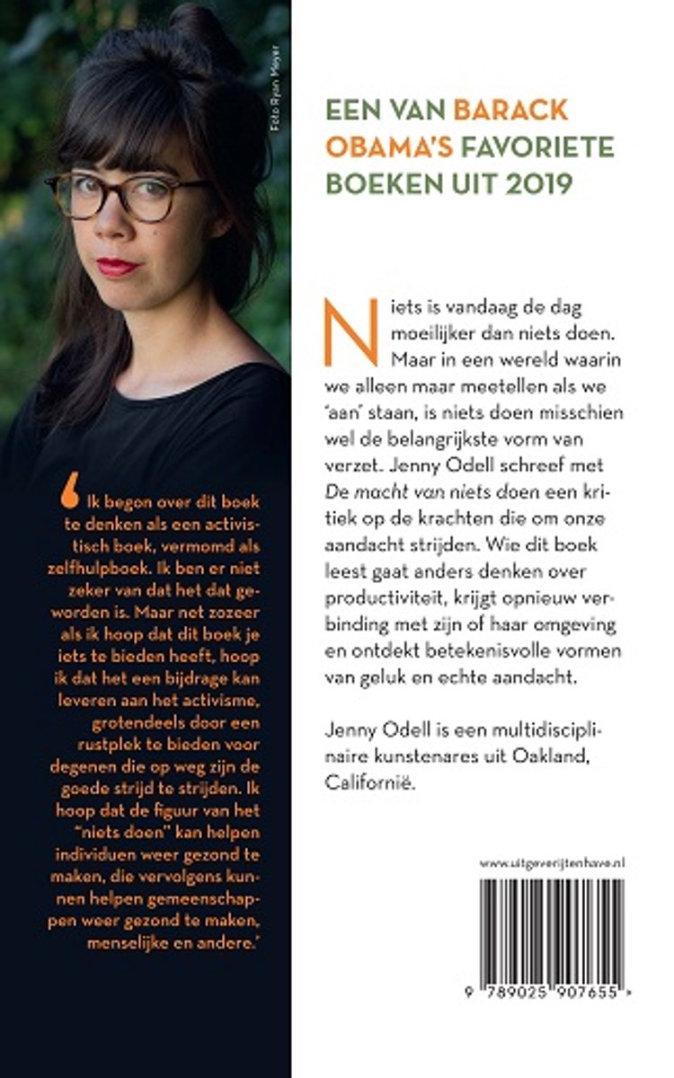 De macht van nietsdoen - back cover