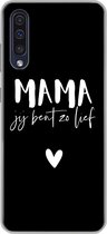 Geschikt voor Samsung Galaxy A50 hoesje - Mama jij bent zo lief - Quotes - Mama - Spreuken - Siliconen Telefoonhoesje