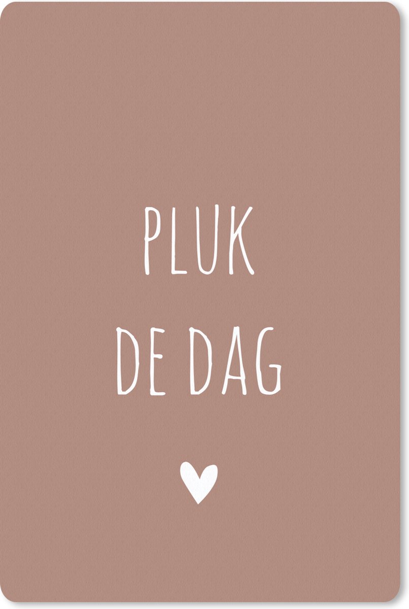 Muismat - Mousepad - Carpe diem - Spreuken - Pluk de dag - Quotes - 18x27 cm - Muismatten