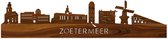 Skyline Zoetermeer Palissander hout - 100 cm - Woondecoratie design - Wanddecoratie - WoodWideCities