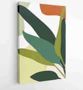 Canvas schilderij - Abstract art nature background vector. Modern shape line art wallpaper 2 -    – 1933708202 - 50*40 Vertical