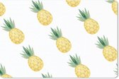 Bureau onderlegger - Muismat - Bureau mat - Ananas - Fruit - Patronen - 60x40 cm