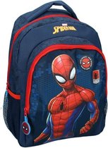 rugzak Spiderman junior 27 x 35 x 19 cm donkerblauw/rood