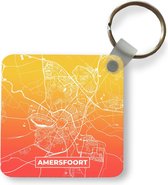 Sleutelhanger - Uitdeelcadeautjes - Stadskaart - Amersfoort - Nederland - Oranje - Plastic
