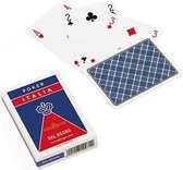 speelkaarten Poker Italia 88 mm karton blauw 55-delig