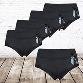Fine Woman zwarte Dames slips 5-pak -Fine Woman-XL-Slips