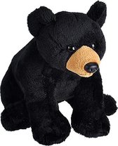 knuffel beer junior 14 cm pluche zwart